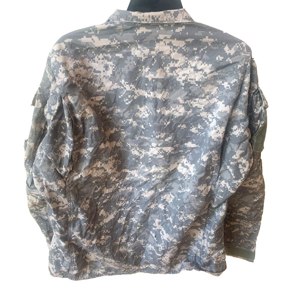 US Army Combat Uniform Coat Shirt ACU Cotton Blend Non FR UCP sz MR - READ - Picture 6 of 10
